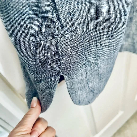 Tahari blue linen dress! - Picture 3 of 4